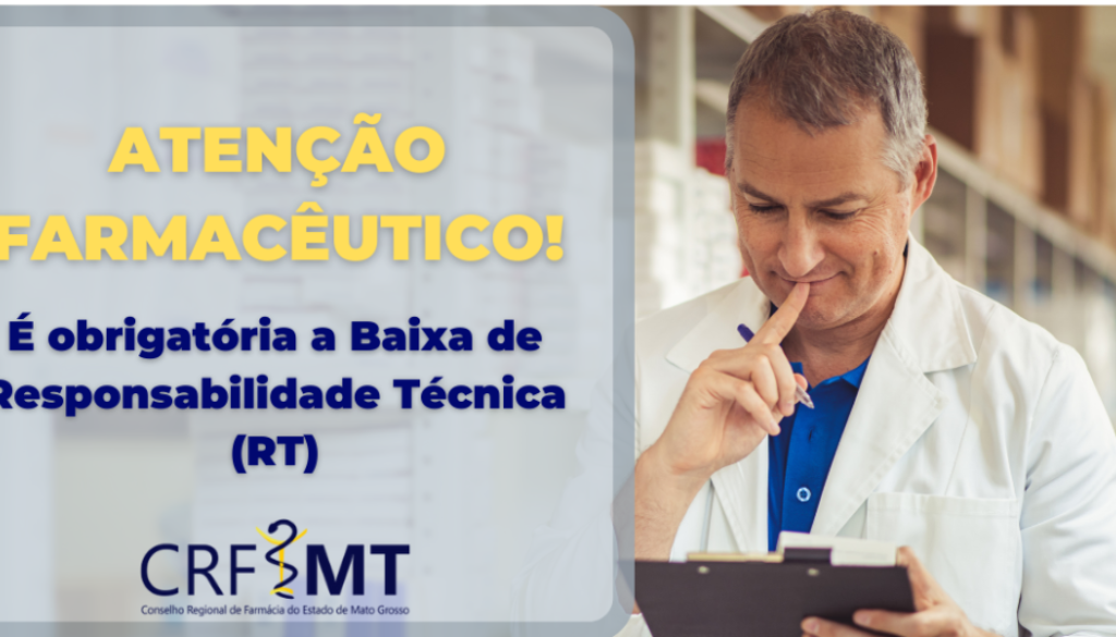 ATENÇÃO FARMACÊUTICO!