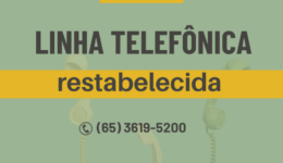 Linha telefônica restabelecida