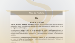 Nomeação Farmas SMS Cuiabá