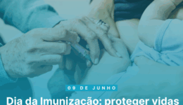 Post instagram dia nacional da vacinação moderno azul e branco (Post para Instagram)