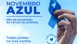 Post instagram novembro azul moderno azul escuro